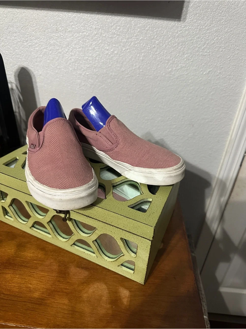 Vans Slip-On Sneakers in Mauve Pink/Dusty Rose